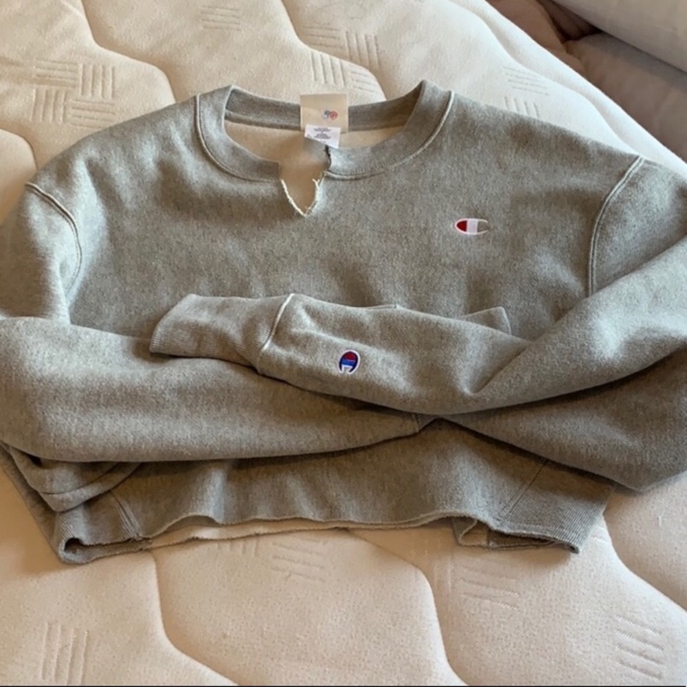 Gray Champion Crop Sweater